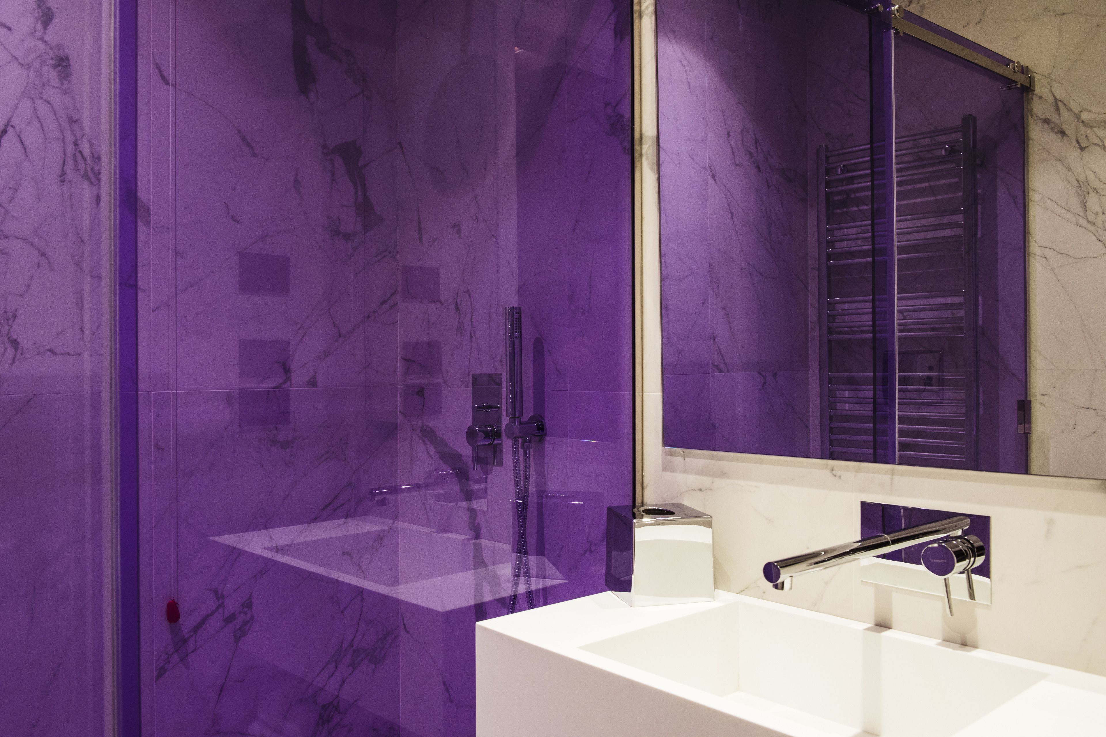 shower, designer toiletries, hair dryer, slippers