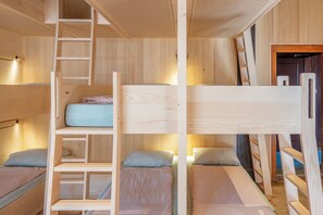 Shared Dormitory, Shared Bathroom (1 bed in 16 bed dorm) | Bed sheets - Youth Hostel Mariastein (Metzerlen)
