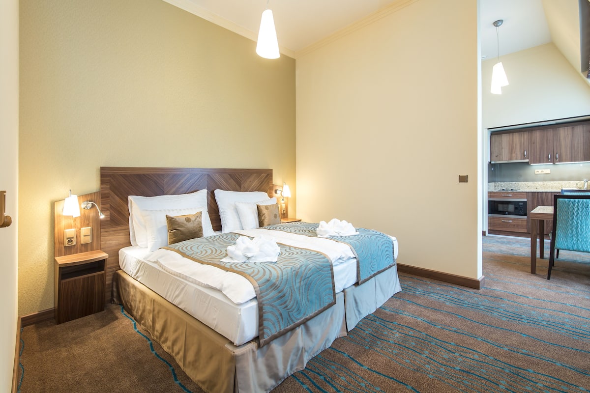 Biancheria da letto di alta qualità, minibar, una cassaforte in camera