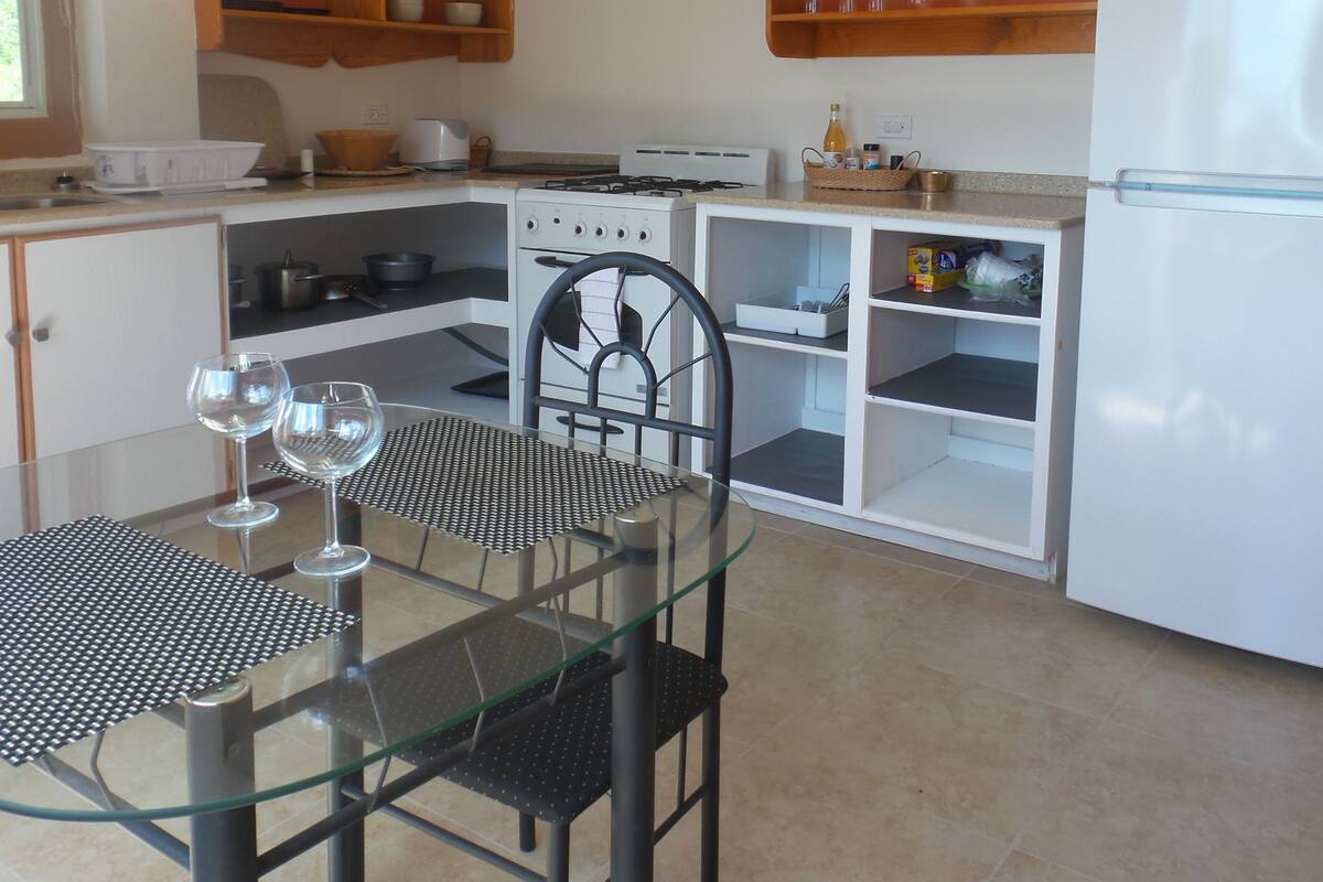 Apartment, 2 Queen Beds, Kitchen, Partial Ocean View | Private kitchen | Coffee/tea maker, fridge, microwave, oven