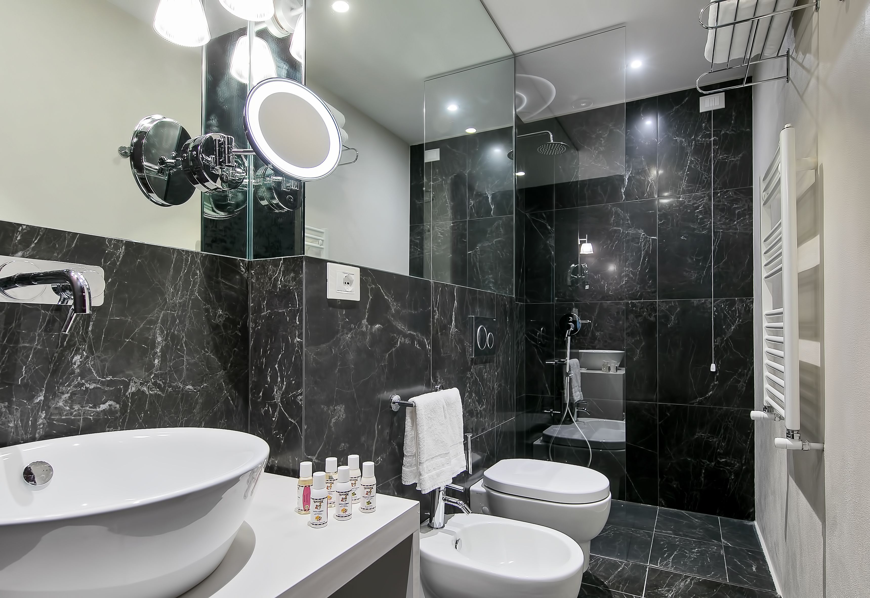 junior studio suite | bathroom | free toiletries, hair dryer, slippers, bidet