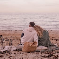 On the beach