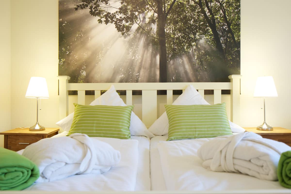 Habitación doble Confort | 1 habitación, ropa de cama hipoalergénica y decoración personalizada