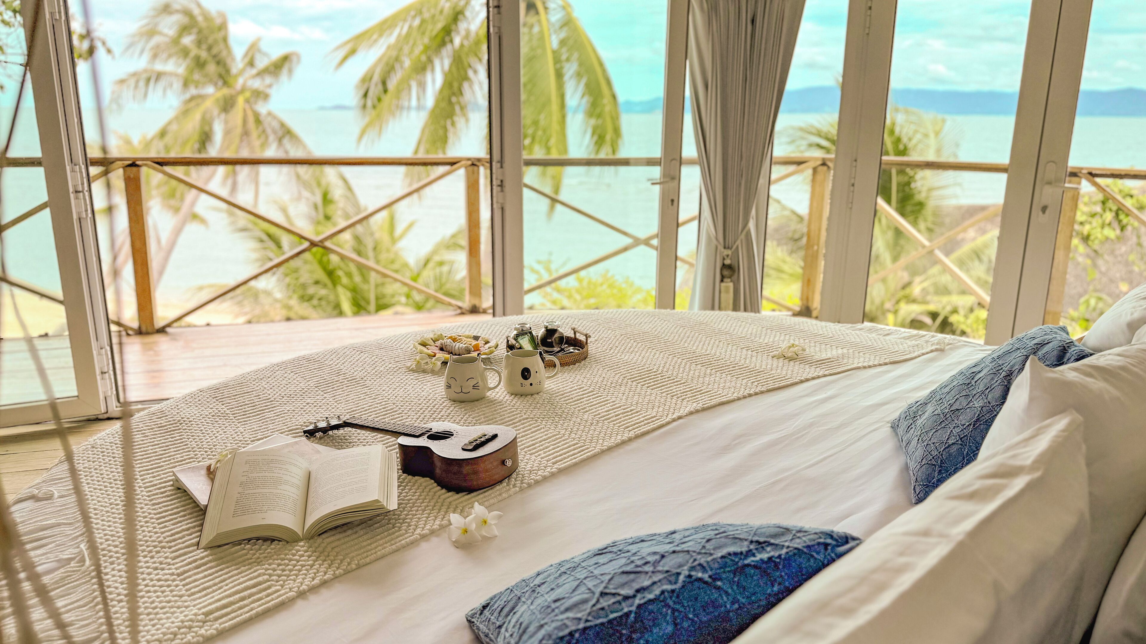 特级别墅, 1 张特大床, 热水浴缸, 海滩景观 | 1 多间卧室、迷你吧、客房内保险箱、特色装修