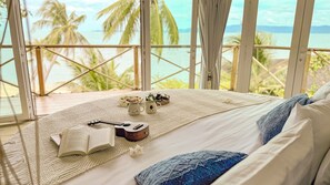 Grand Villa, 1 King Bed, Hot Tub, Beach View | 1 bedroom, minibar, in-room safe, individually decorated