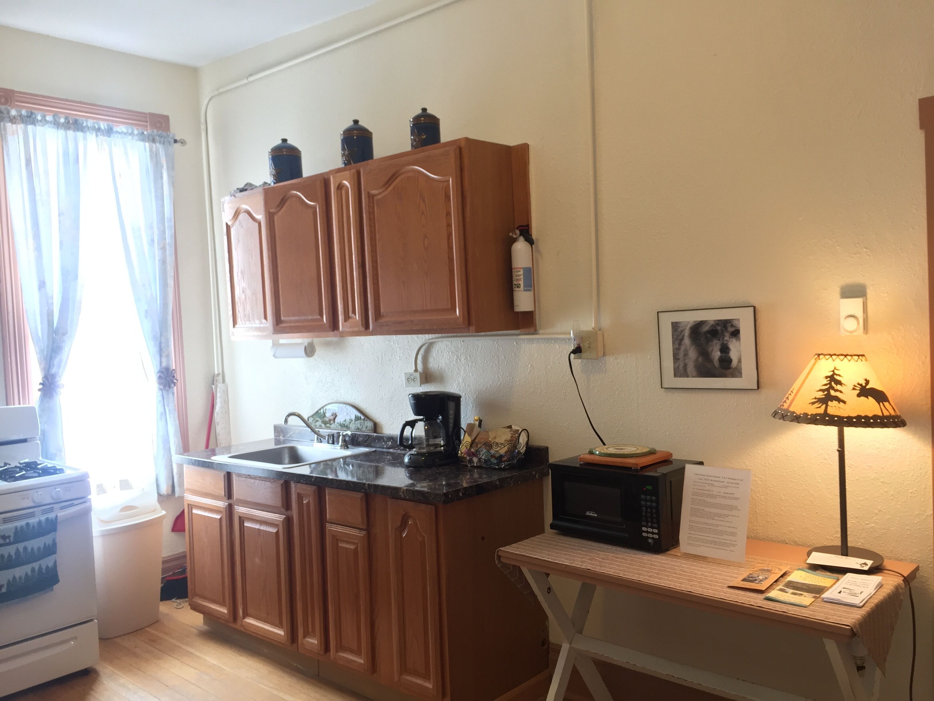 traditional apartment, 1 king bed with sofa bed (second floor walk up) | private kitchen | fridge, microwave, stovetop, coffee/tea maker