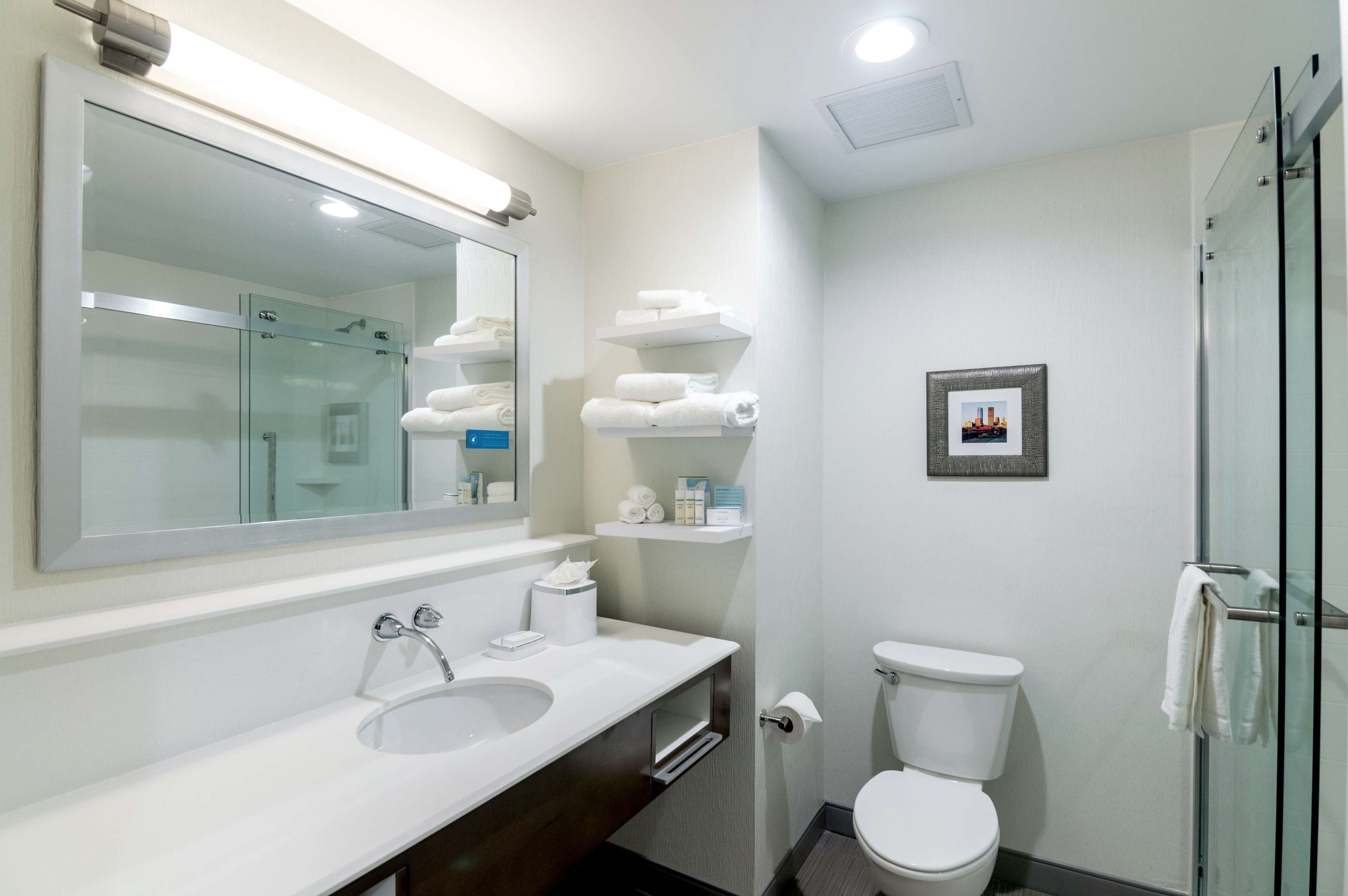 hydromassage showerhead, hair dryer, bathrobes, towels