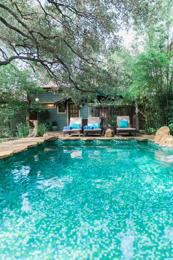 Outdoor pool - Park Lane Guest House (Austin)