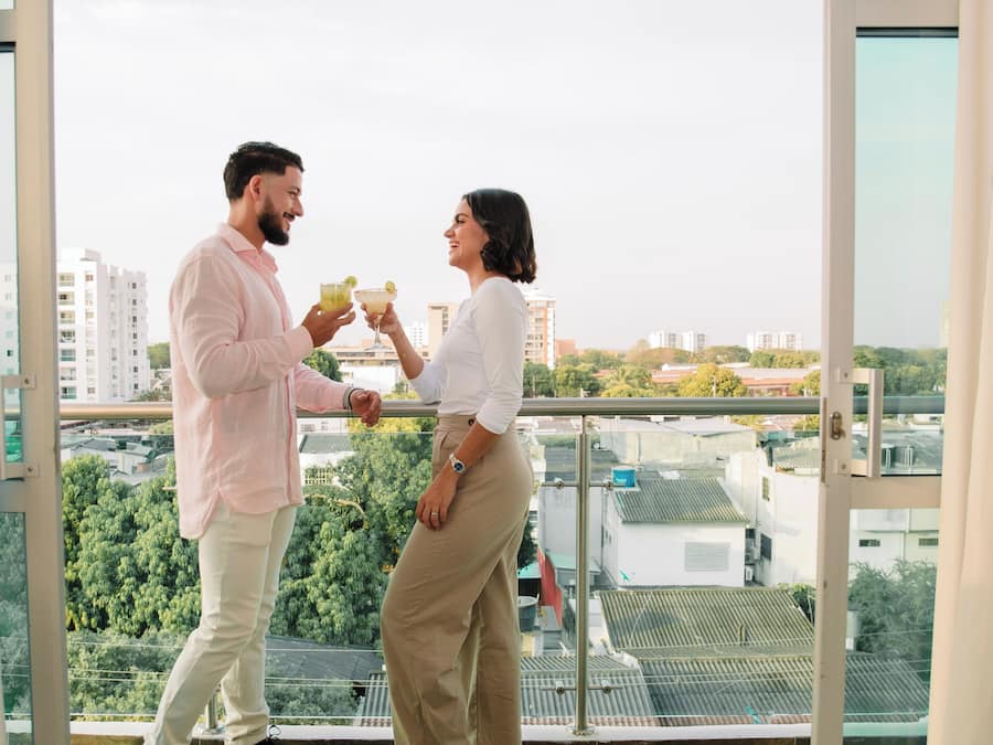 Ropa de cama de alta calidad y minibar