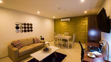 Televisi LED 48-inci dengan saluran TV kabel dan TV