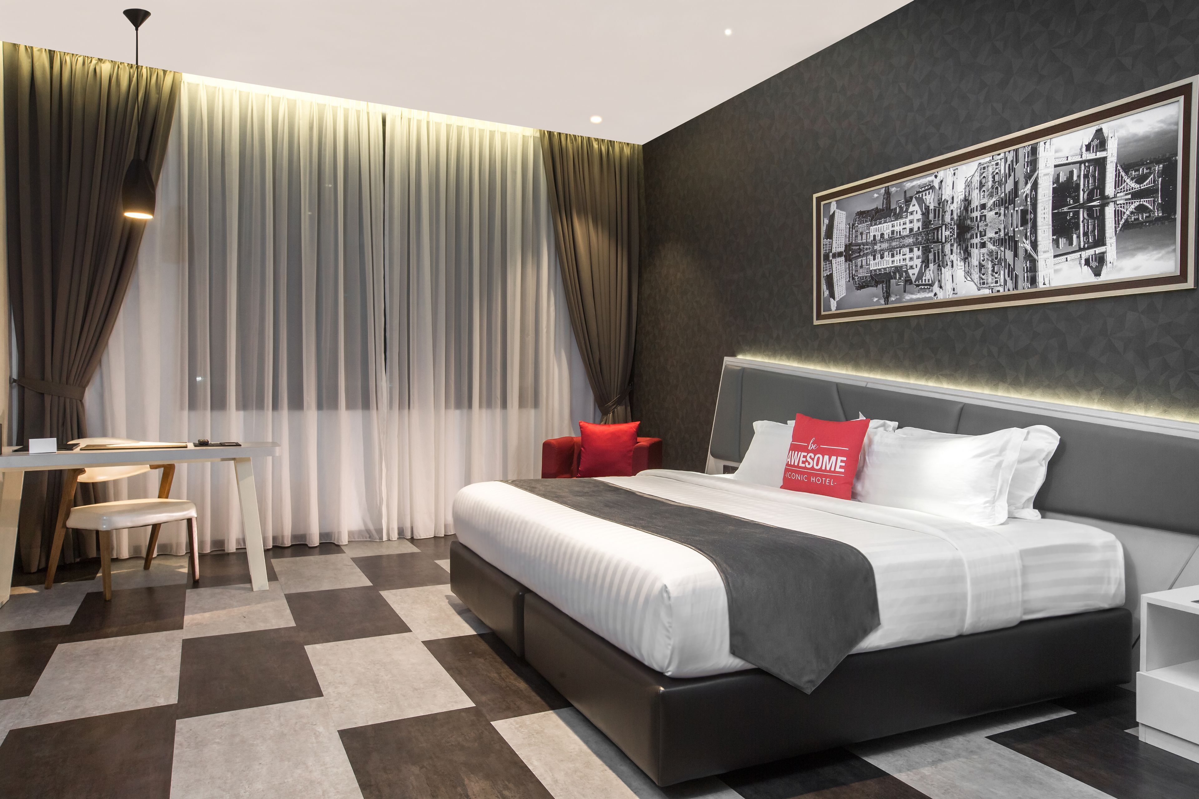 Free minibar, in-room safe, desk, iron/ironing board