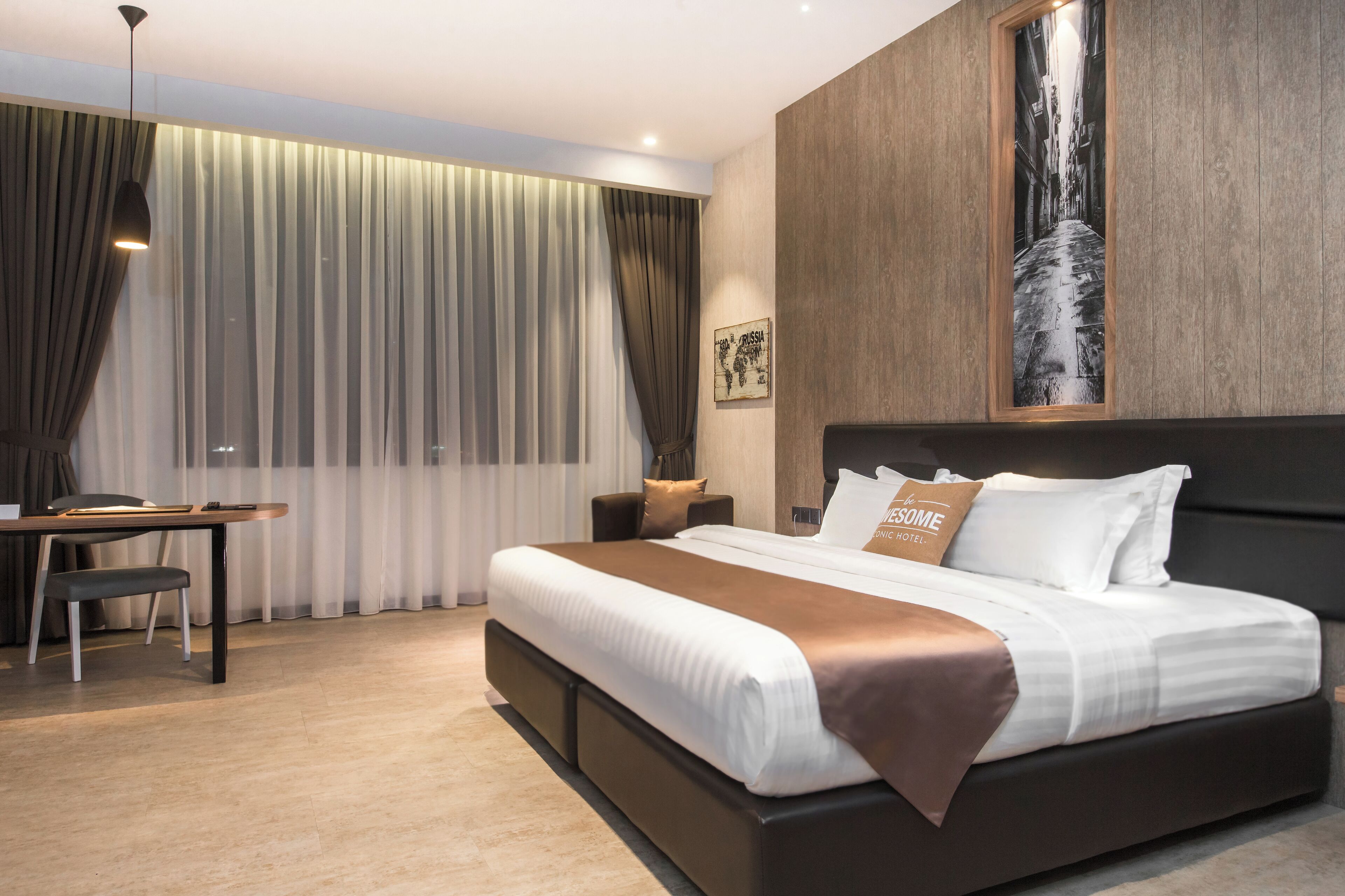 Free minibar, in-room safe, desk, iron/ironing board