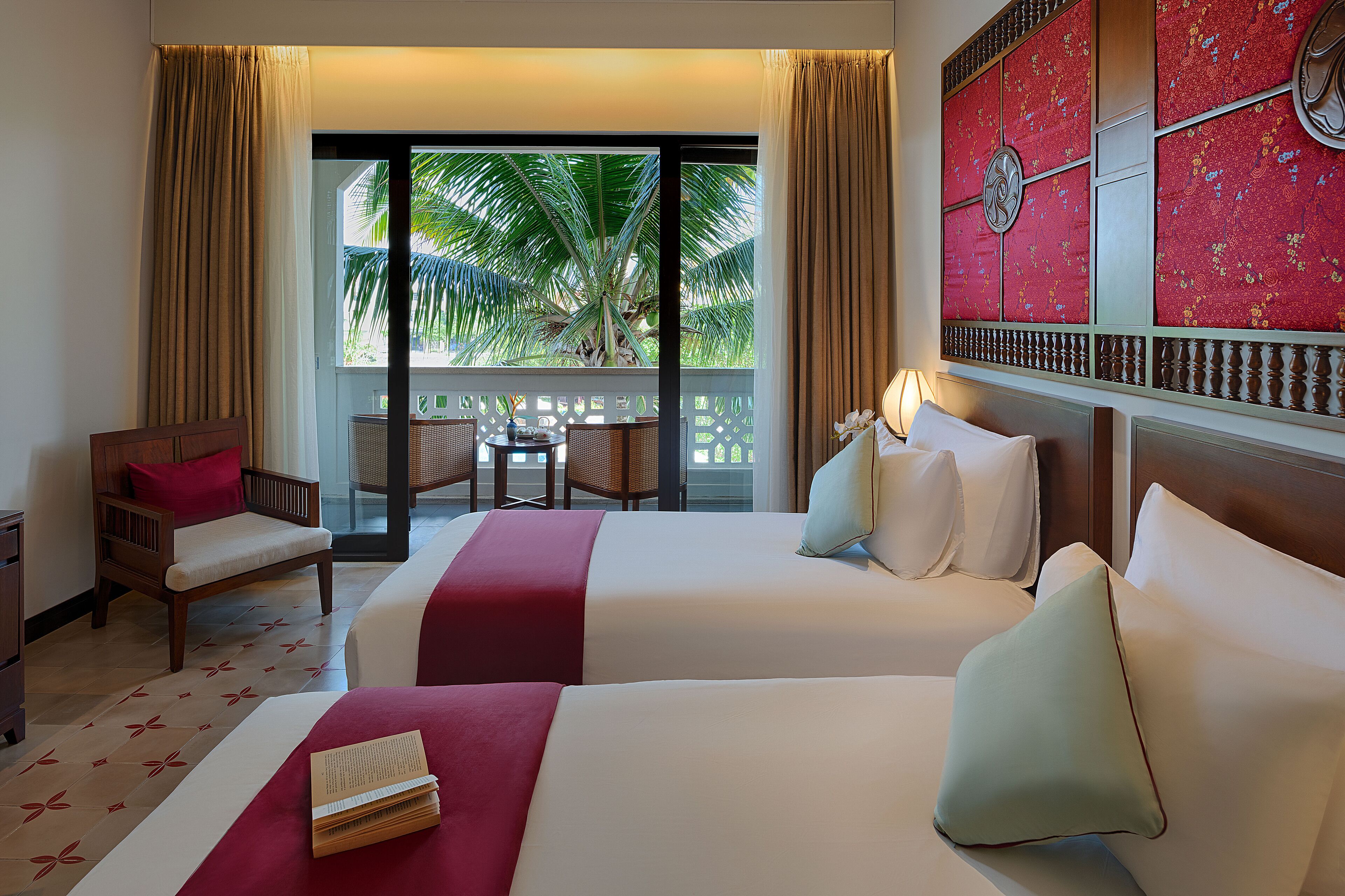 grand deluxe twin river & town view | 1 bedroom, minibar, in-room safe, desk