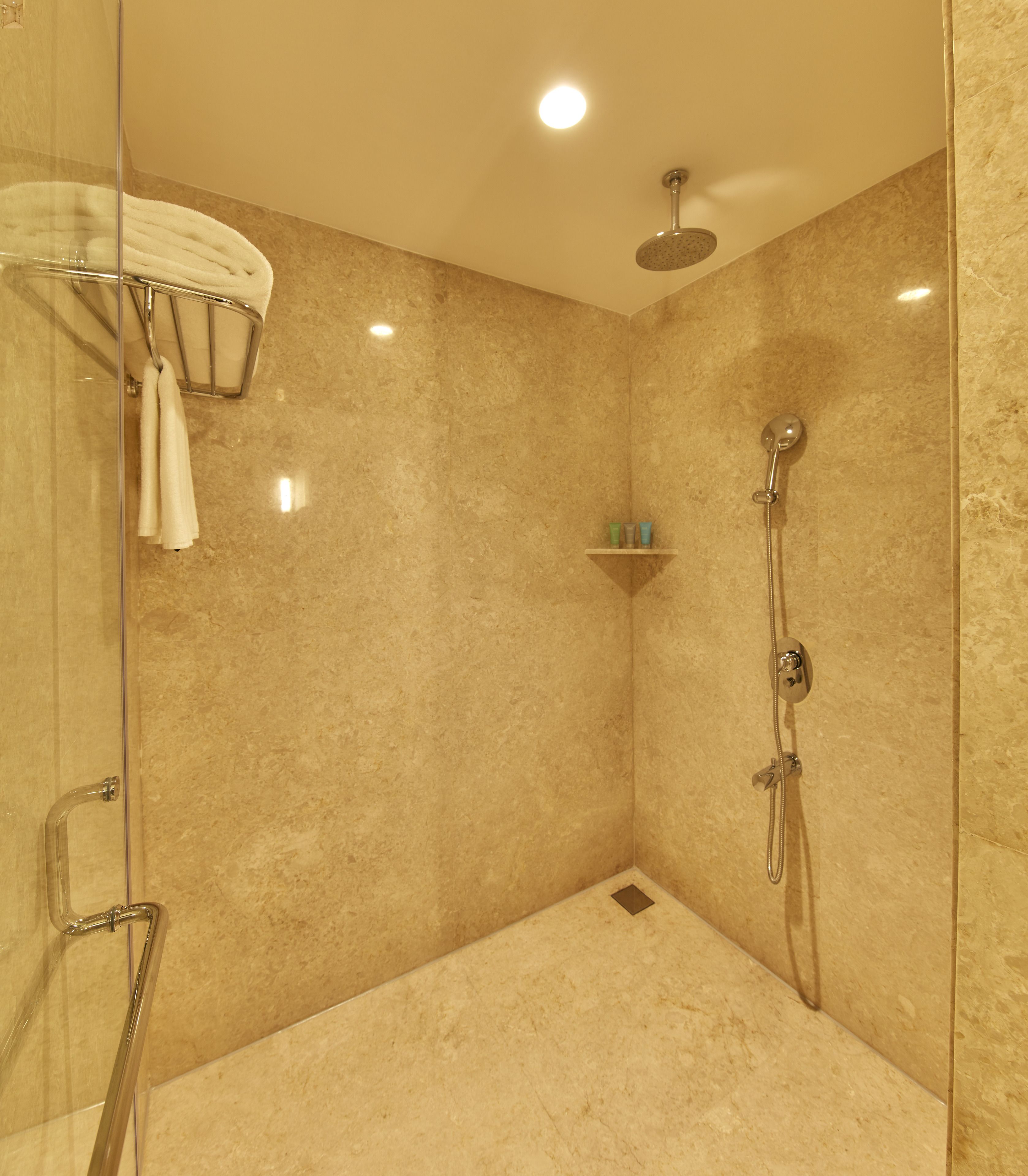 free toiletries, hair dryer, bathrobes, slippers