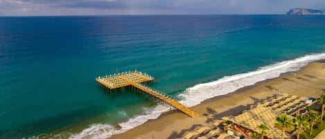 Plage privée, bar de plage