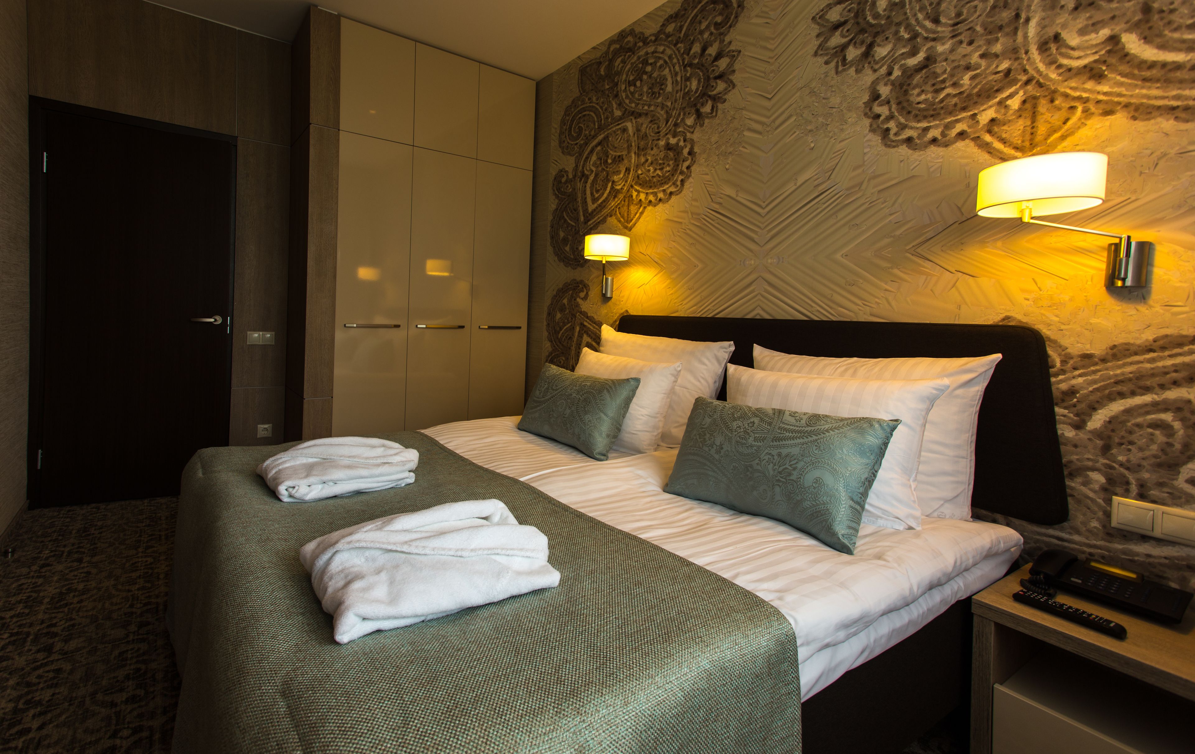 superior suite (with spa access) | premium bedding, minibar, in-room safe, blackout curtains