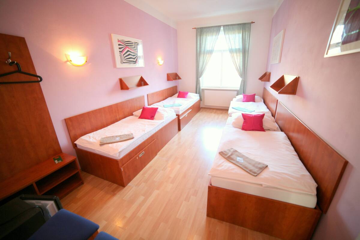 Economy Quadruple Room, Shared Bathroom