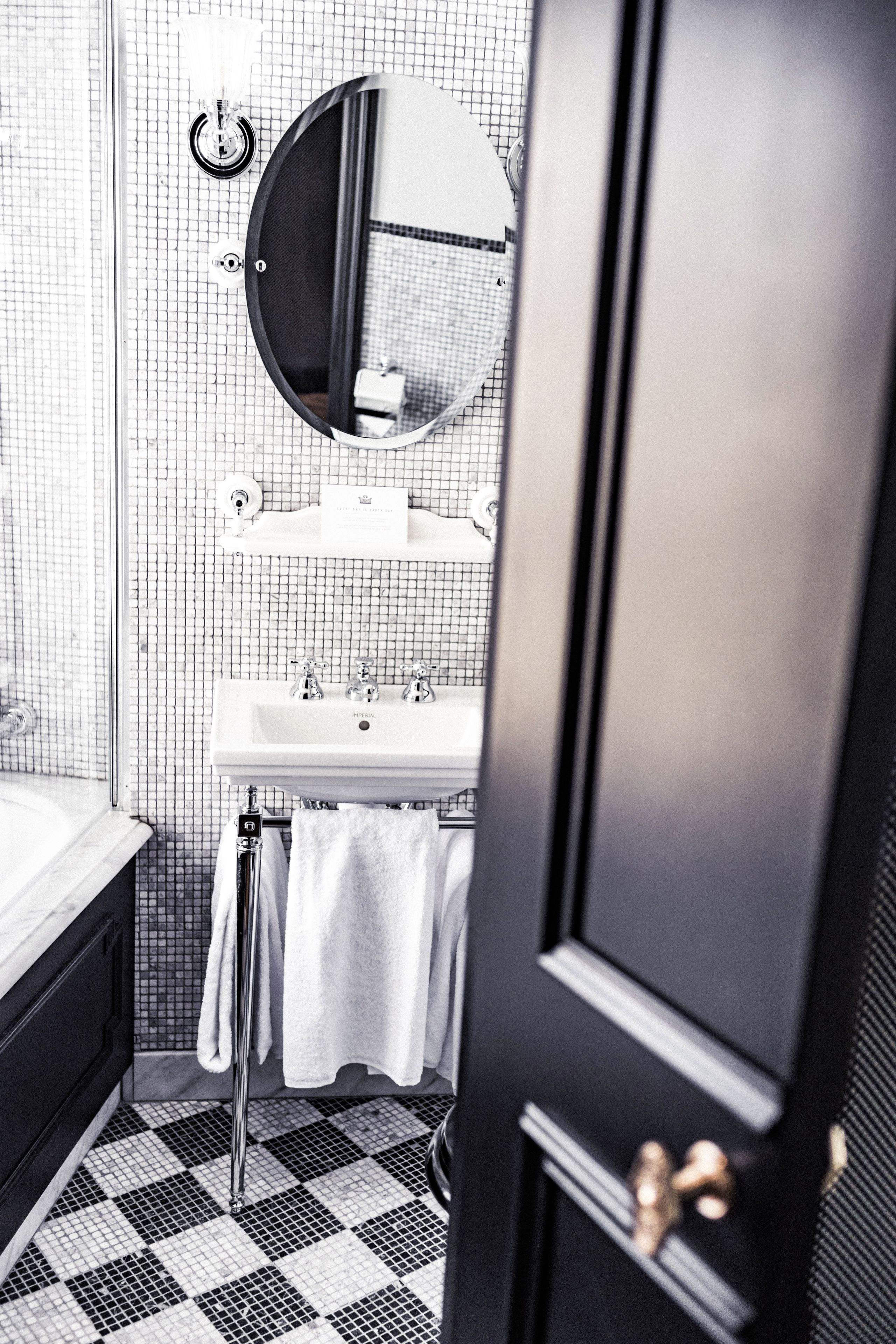 classic twin room | bathroom | rainfall showerhead, free toiletries, hair dryer, bathrobes
