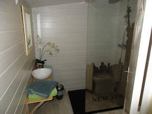 Free toiletries, hair dryer, towels