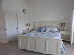 Deluxe Villa, 2 Bedrooms, Kitchen, Harbour View | 1 bedroom, desk, iron/ironing board, free WiFi - Villa 244D at Jolly Harbour (Jolly Harbour)