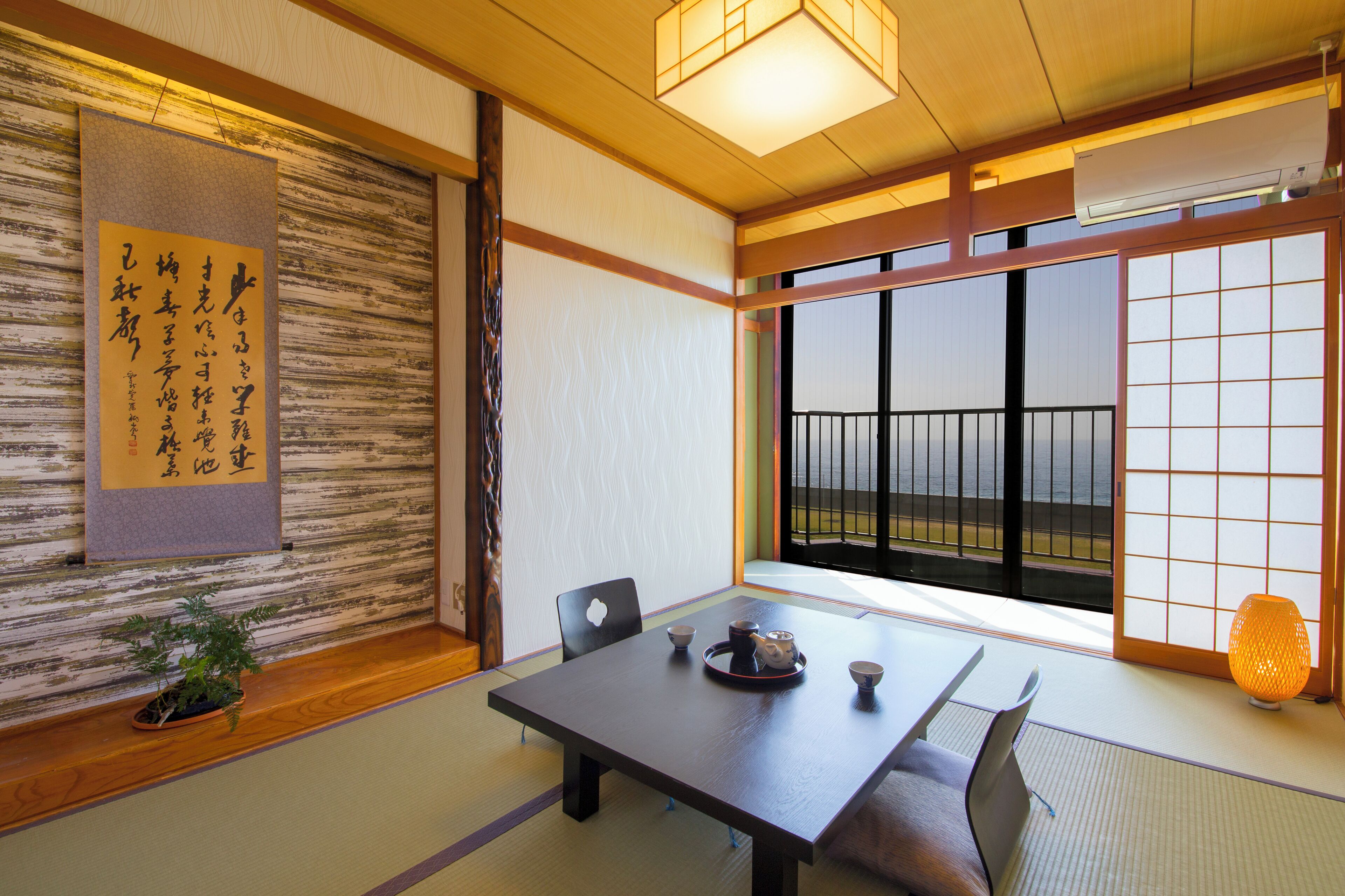Kamer in Japanse stijl, niet-roken, uitzicht op zee | Individueel gedecoreerd, individueel gemeubileerd