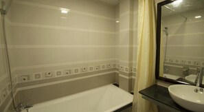 Free toiletries, hair dryer, slippers, towels