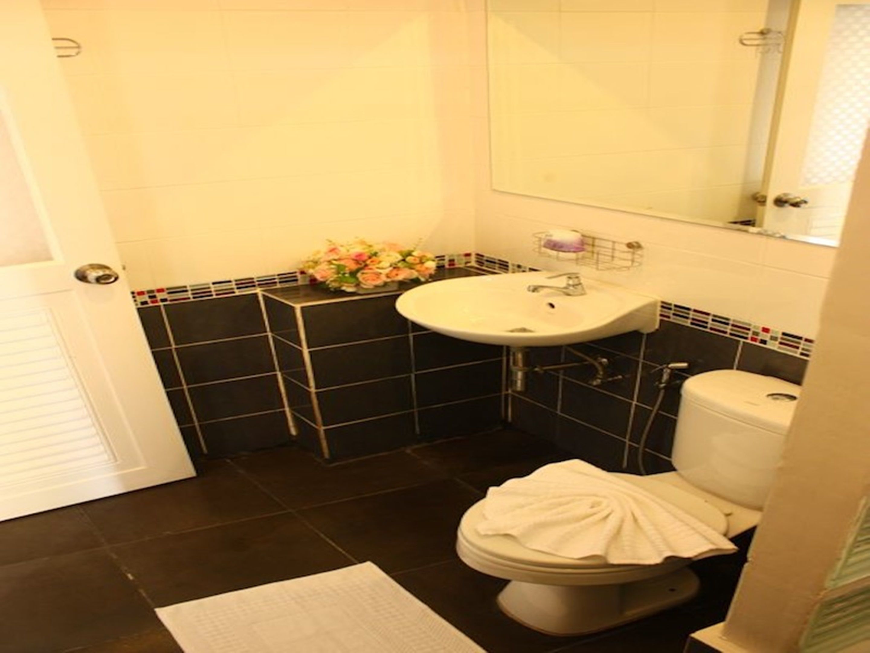 superior city view | bathroom | shower, towels