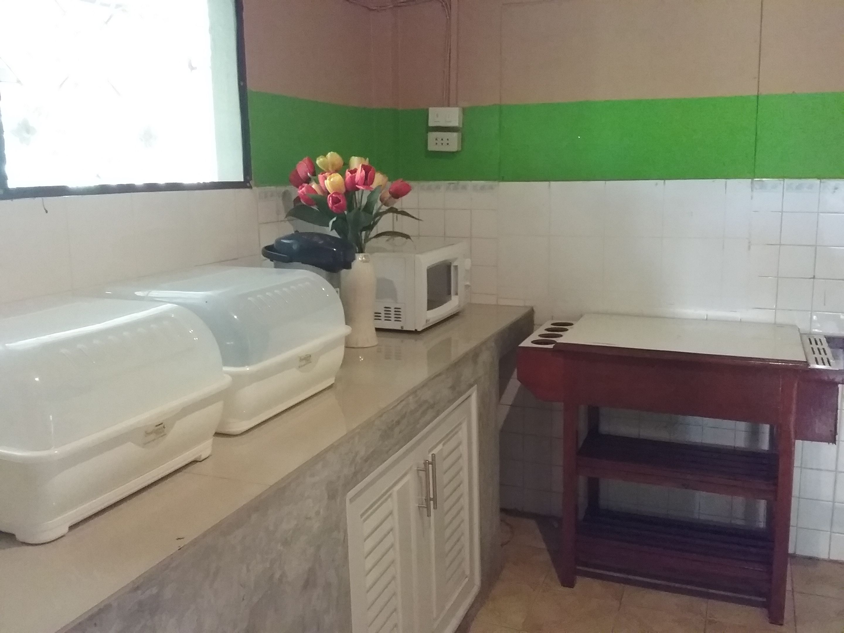 family suite wood villa | microwave