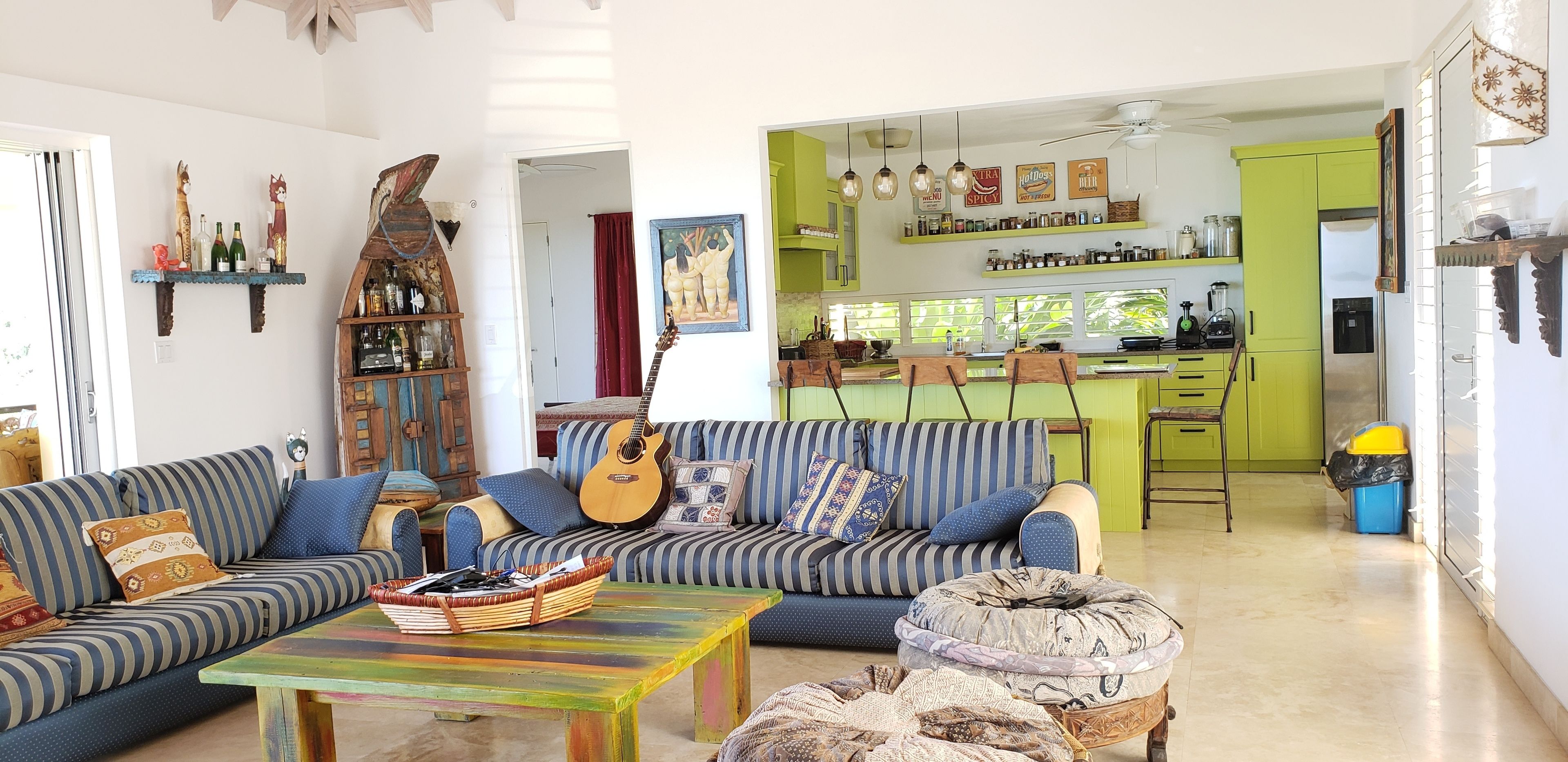 Deluxe Villa, 4 Bedrooms, Private Pool, Partial Ocean View | Living room | TV