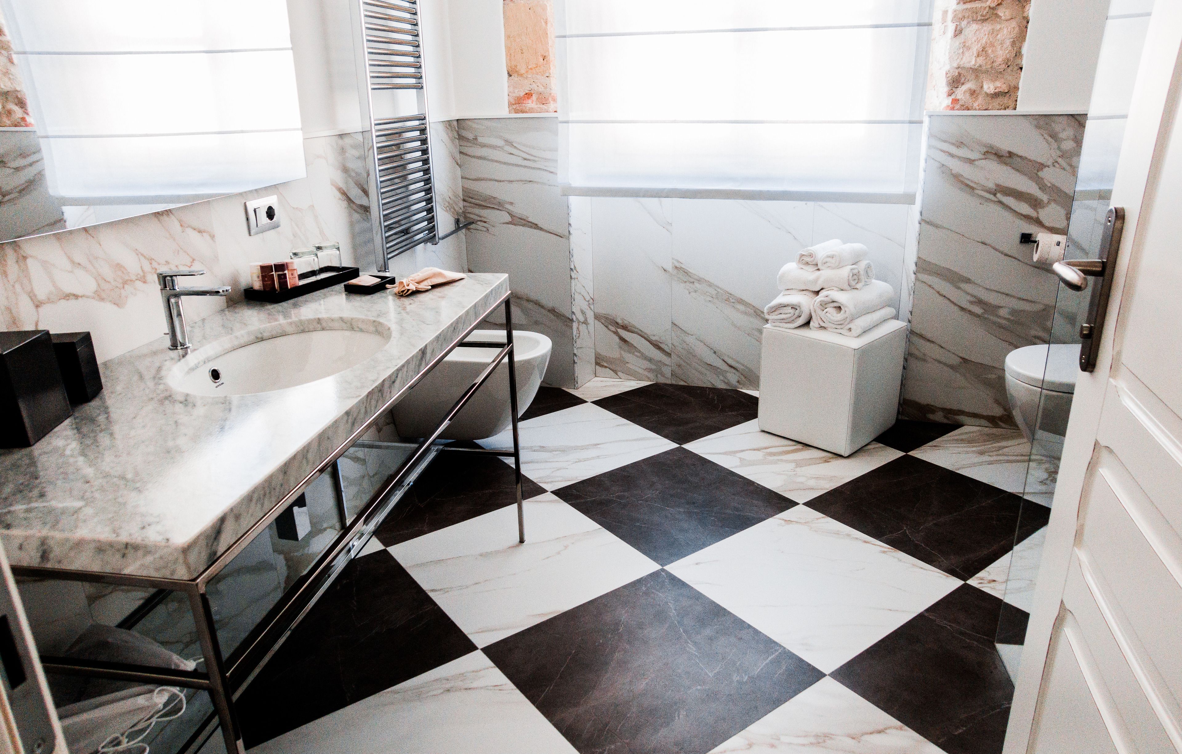 free toiletries, hair dryer, slippers, bidet