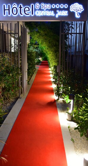 Front of property – evening/night