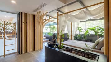 Turkish bath, body treatments, hot stone massages, body scrubs