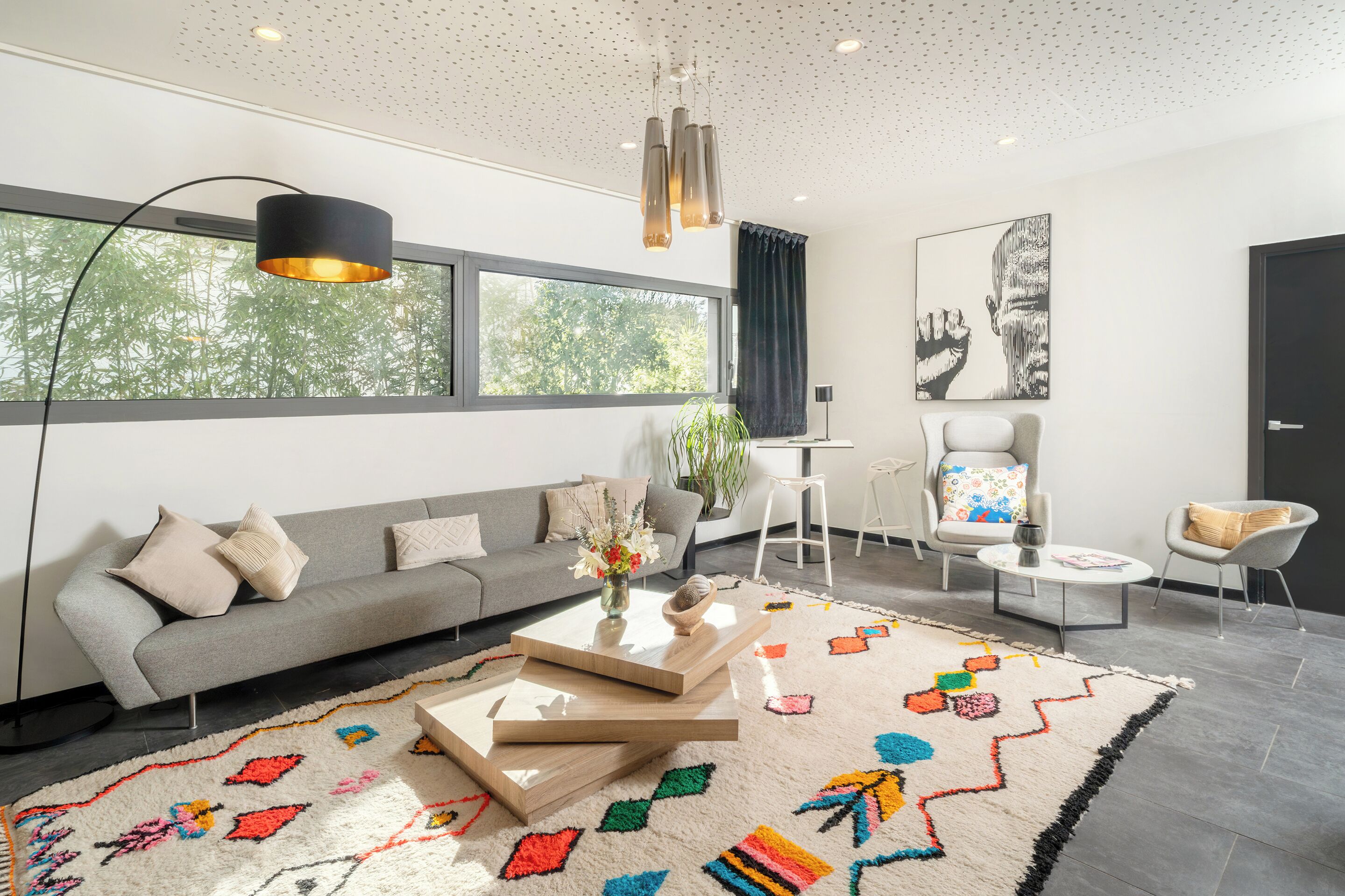 Sitteområde i lobbyen