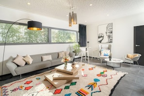 Sittområde i lobbyn