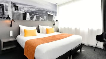 2 chambres, coffres-forts dans les chambres, rideaux occultants
