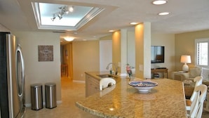 Luxury Apartment, 3 Bedrooms, Non Smoking, Beach View | Private kitchen | Coffee/tea maker, fridge, microwave - Pelican Point 2B MO (Bonita Springs)