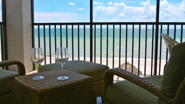 Luxury Apartment, 3 Bedrooms, Non Smoking, Beach View | Terrace/patio - Pelican Point 2B MO (Bonita Springs)