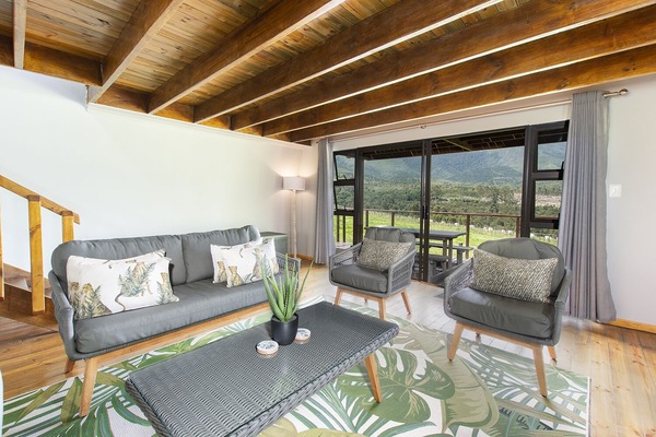 Deluxe-Ferienhütte | Wohnbereich