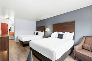 Room, 2 Queen Beds, Non Smoking | Desk, iron/ironing board, rollaway beds - Red Lion Inn & Suites Yakima (Yakima)