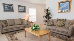 Luxury Apartment, 3 Bedrooms, Non Smoking | Living room | DVD player - Fiona's Southern Dunes Villa (Haines City)