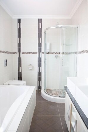 Free toiletries, hair dryer, towels