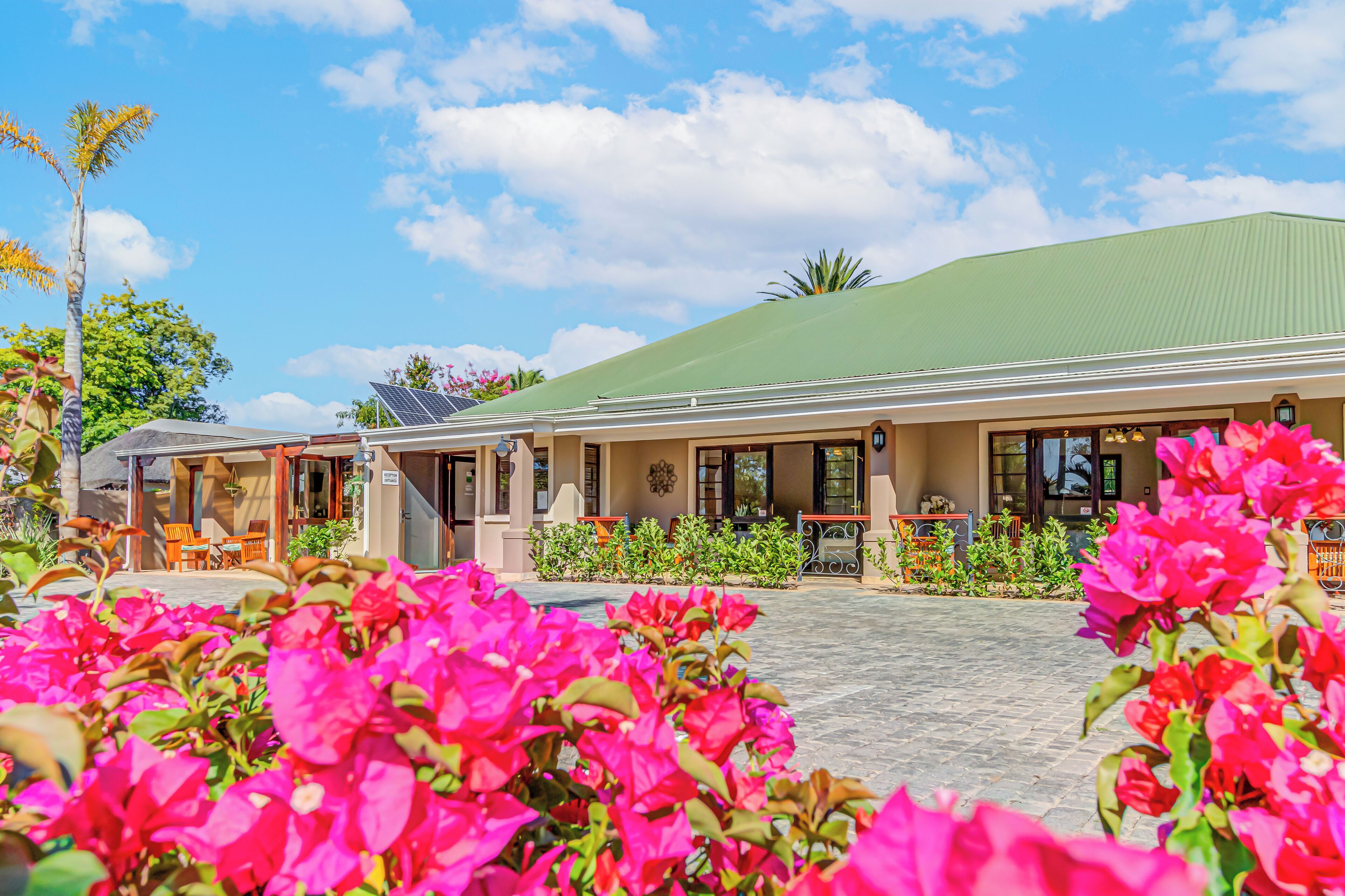 Voorkant van accommodatie