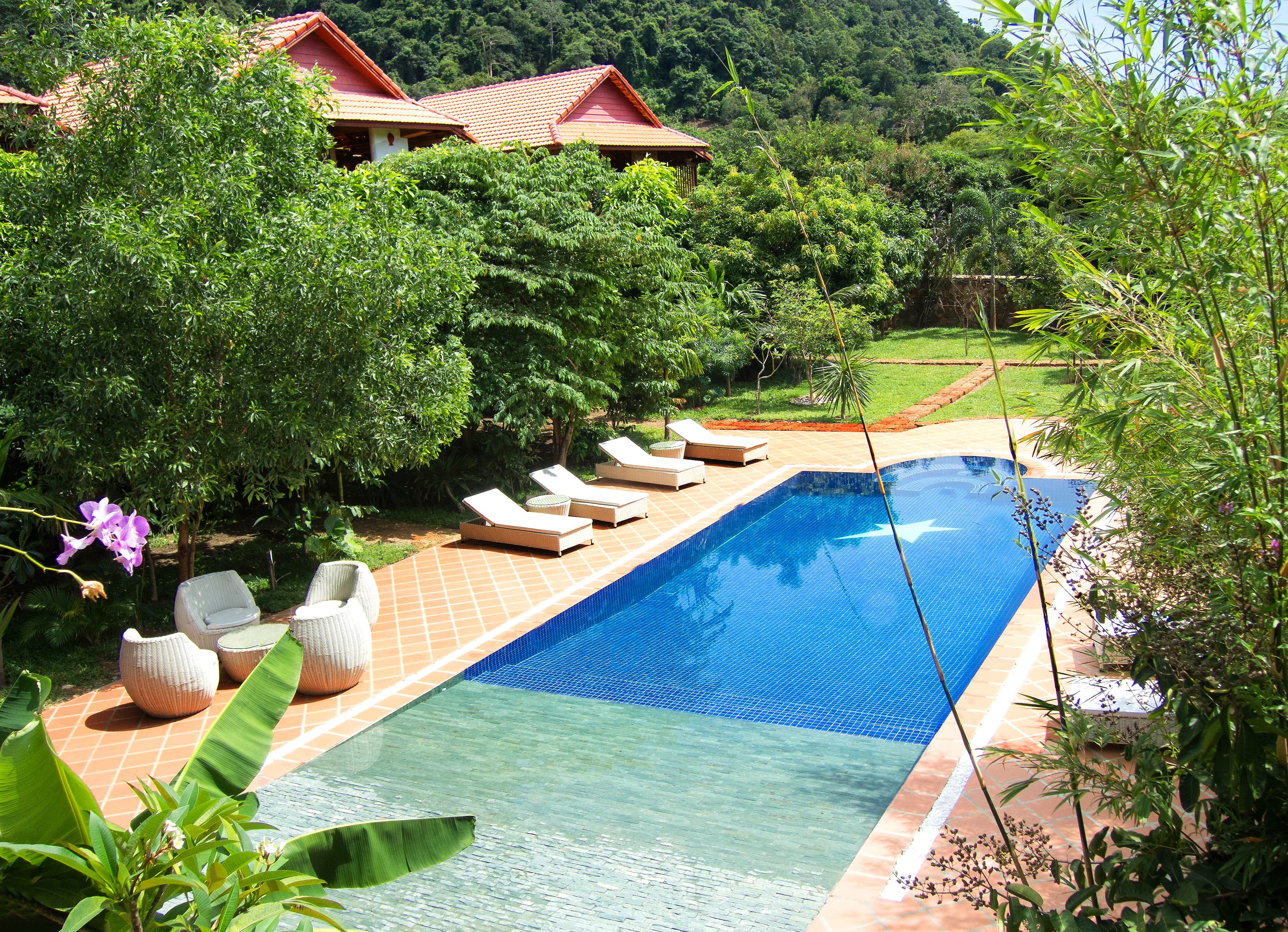 Blick von der Unterkunft