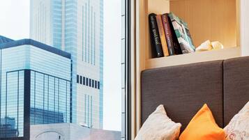 Premium bedding, pillow-top beds, in-room safe, desk