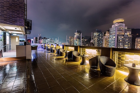 Rooftop terrace. Burlington Hotel