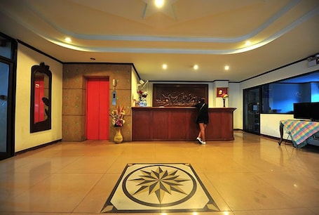 Check-in/check-out kiosk. B.P Grand Service Apartment