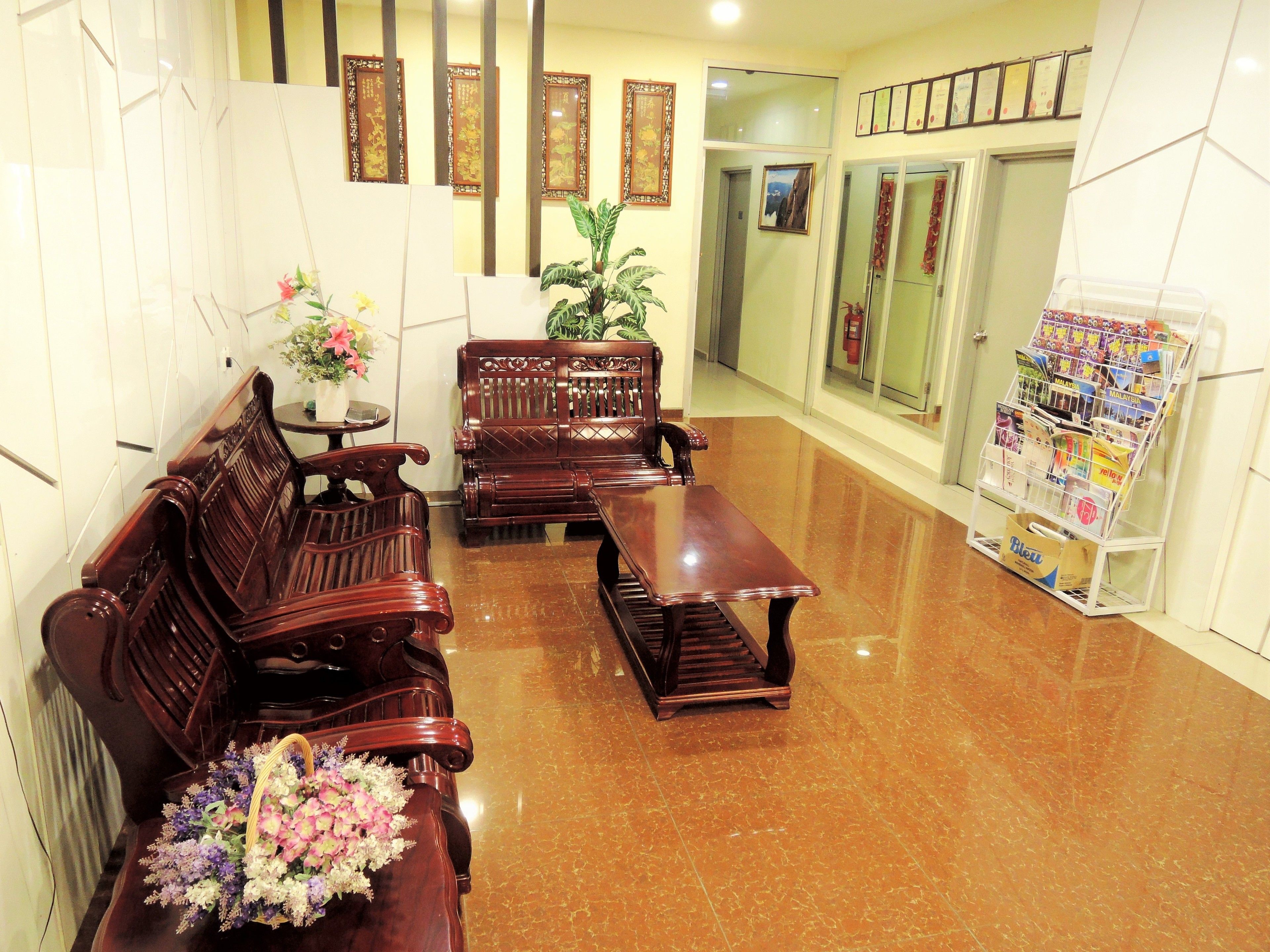 Sala de estar en el lobby