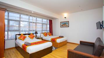 Quarto casal luxo, 1 quarto, para não fumantes | 1 quarto, roupas de cama premium, camas Select Comfort