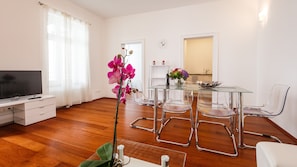 Premium Apartment, 1 Bedroom, Accessible, Balcony | Living area | Flat-screen TV - Operngasse Premium in Your Vienna (Vienna)