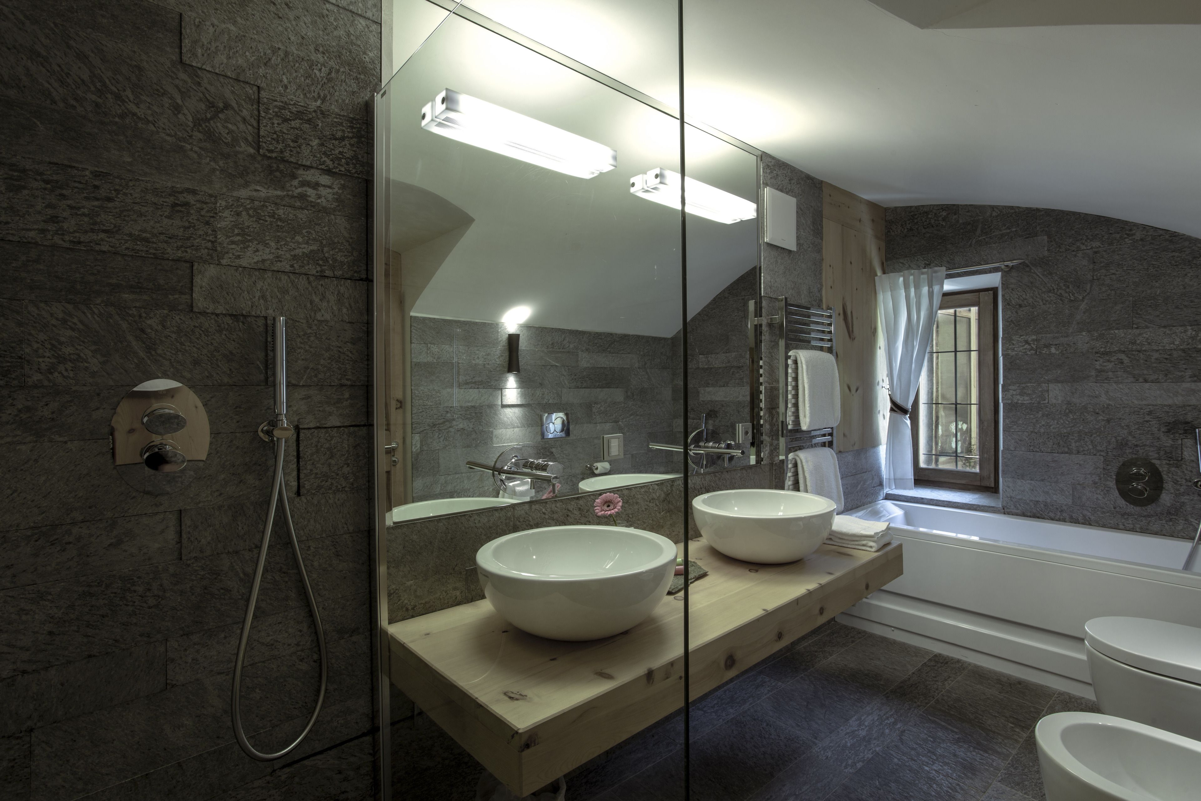 free toiletries, hair dryer, bathrobes, slippers